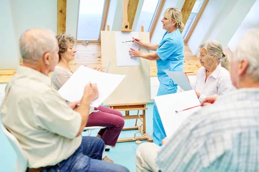 Seniors with dementia in the sign course Seniors with dementia in the sign course